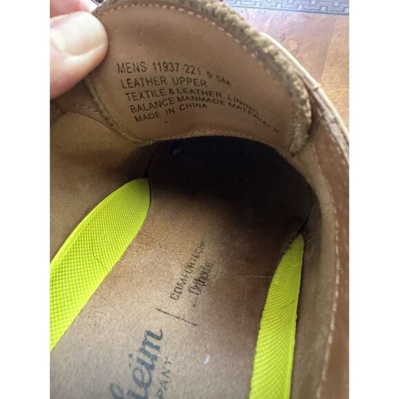 Florsheim Men's 30856 Brown Leather Wingtip Oxford Dress SHoes Size 9.5 - Picture 5 of 10